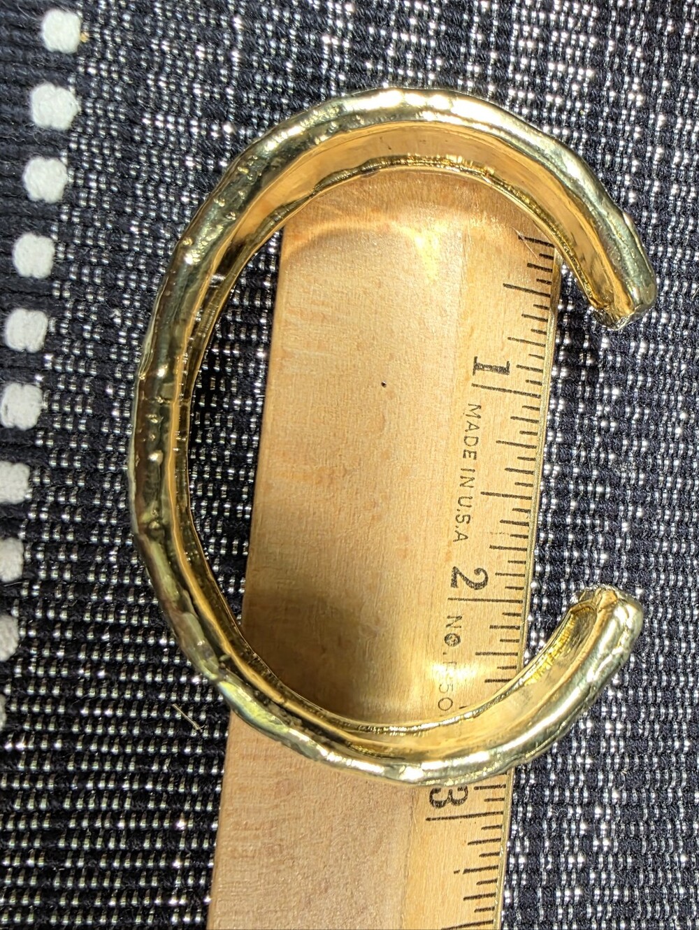 Waxing Poetic Brass Kristal Cuff & Matching Earrings - Picture 11 of 12